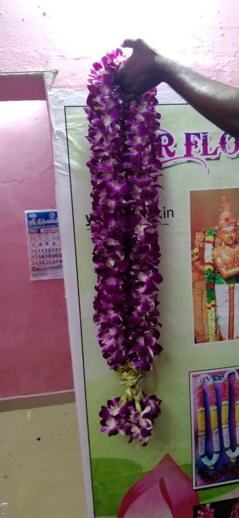 Orchid flower garland online in Ranipet Thiruvallur Kancheepuram Chengalpattu Chennai