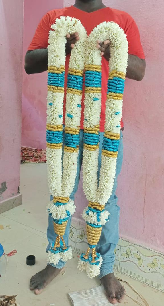 Sambangi malai tuberose garland designs in Coimbatore Tiruppur Erode Nilgiris
